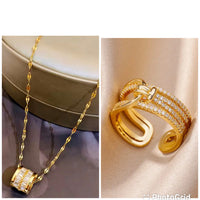 JS1008 Women's Necklace & Ring Set