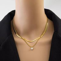NC1018 Women's  Necklace - Stainless Steel Chain
